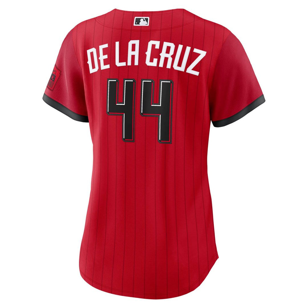 Cincinnati Reds Elly De La Cruz Women's 2026 City Connect Stadium Jersey — Red