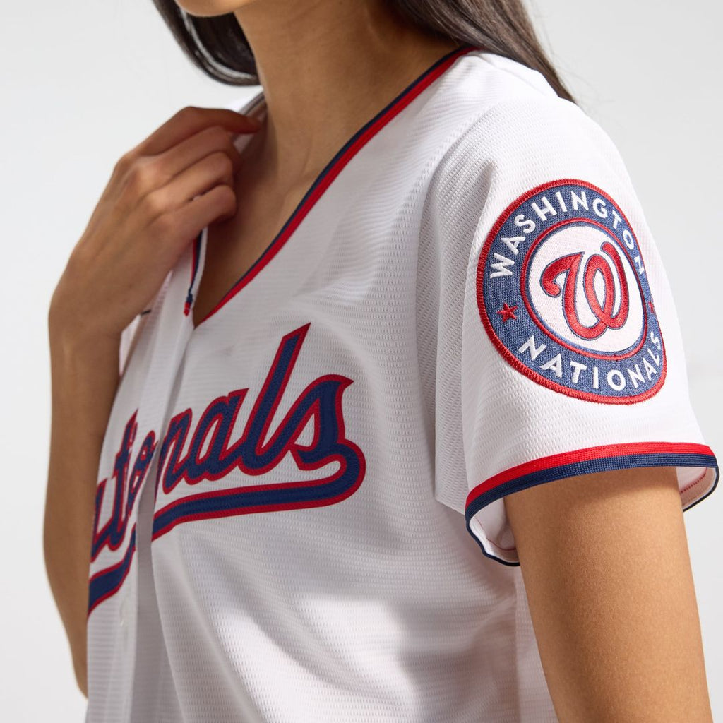 Washington Nationals CJ Abrams Women's Home Replica Jersey — White