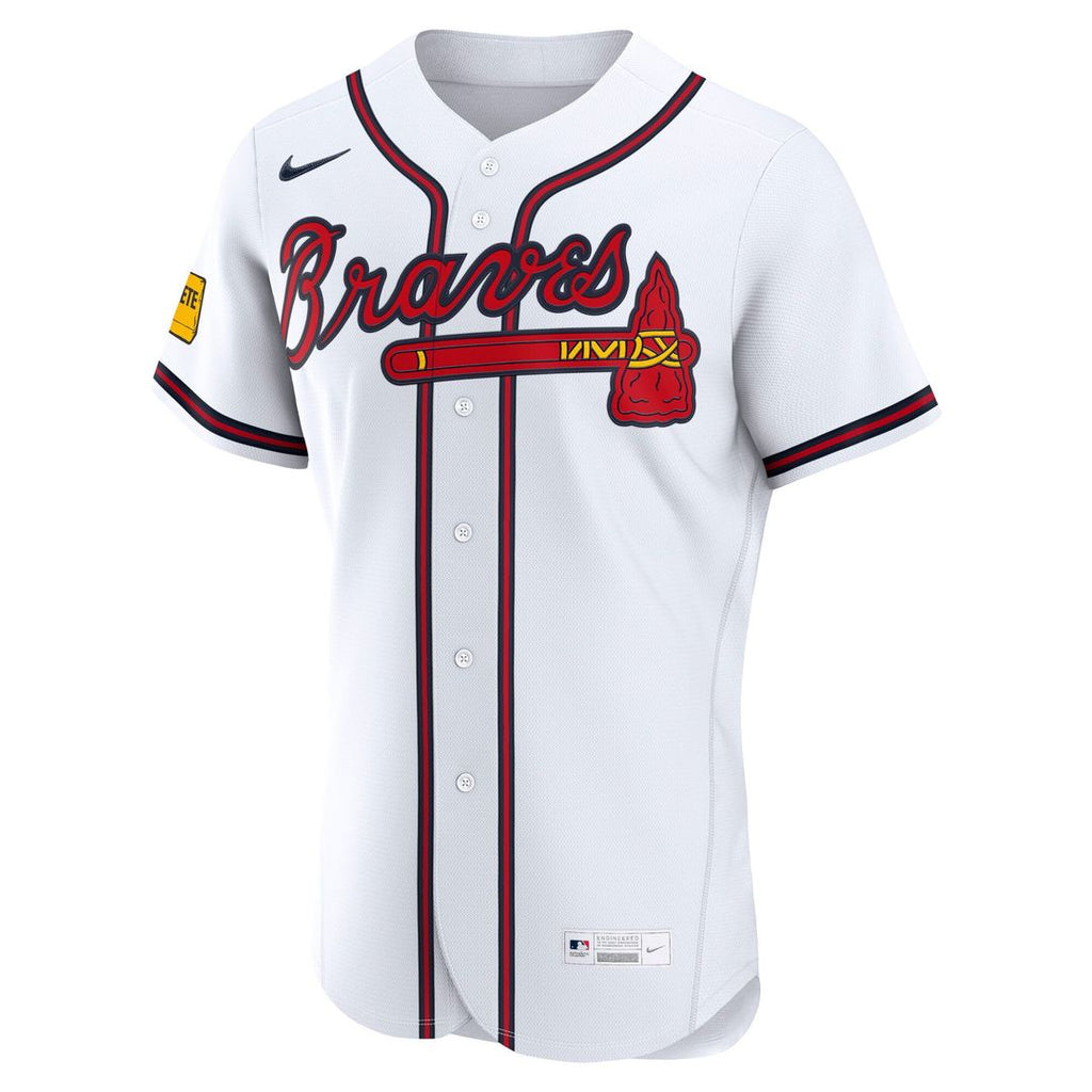 Atlanta Braves Home Authentic Jersey — White