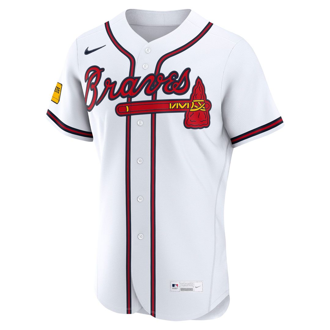 Atlanta Braves Home Authentic Jersey — White