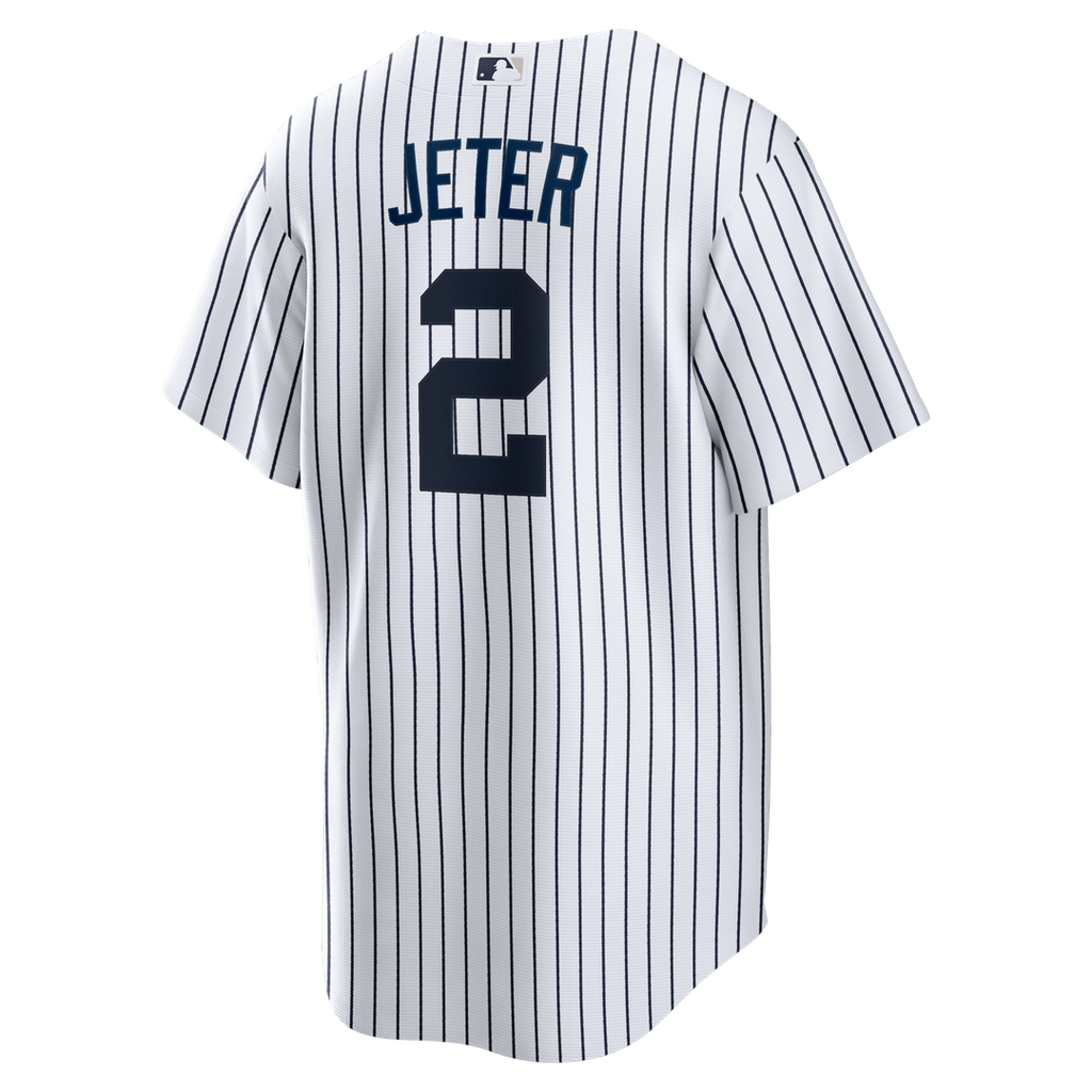 New York Yankees Derek Jeter Home Retired Replica Jersey — White