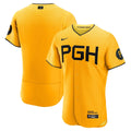 Pittsburgh Pirates City Connect Authentic Jersey — Gold