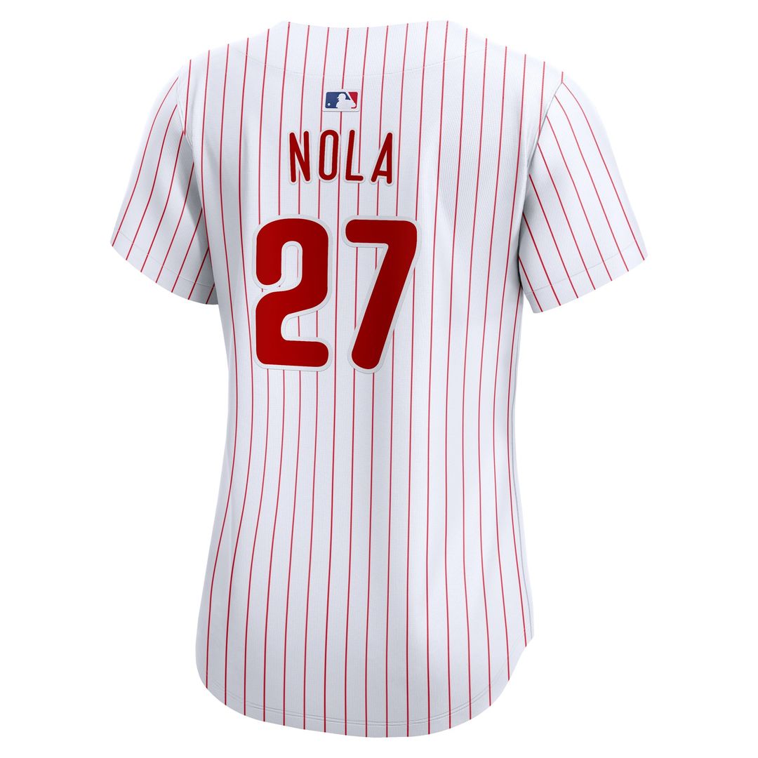 Philadelphia Phillies Aaron Nola Women's Home Limited Jersey — White