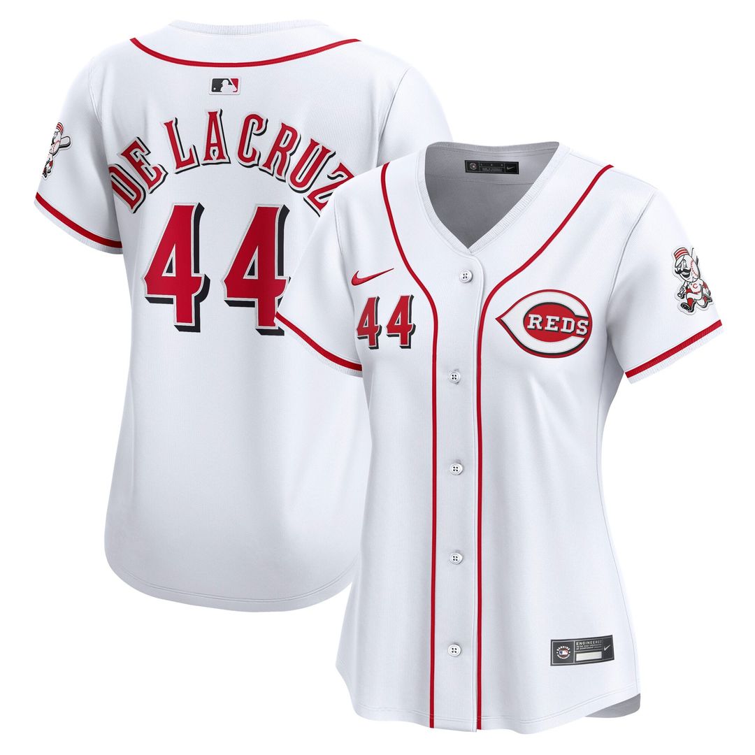 Cincinnati Reds Elly De La Cruz Women's Home Limited Jersey — White