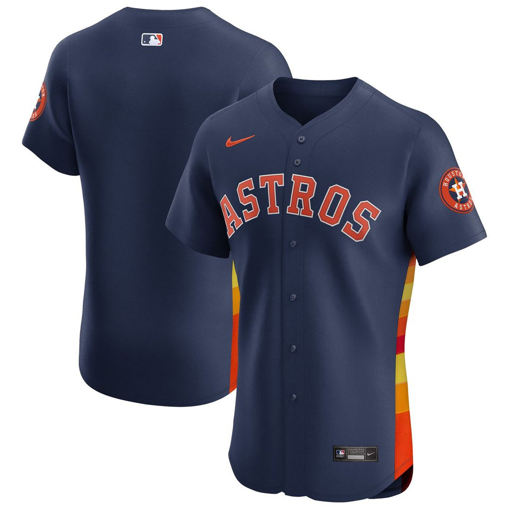 Houston Astros Alternate lightweight Elite Patch Jersey — Navy