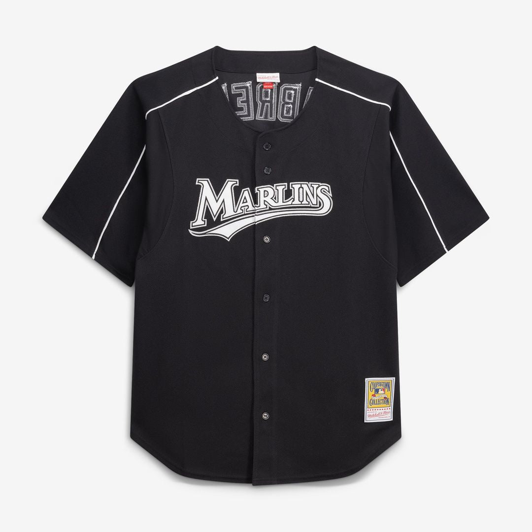 Miami Marlins Miguel Cabrera Big & Tall Cooperstown Mesh Batting Practice Jersey — Black