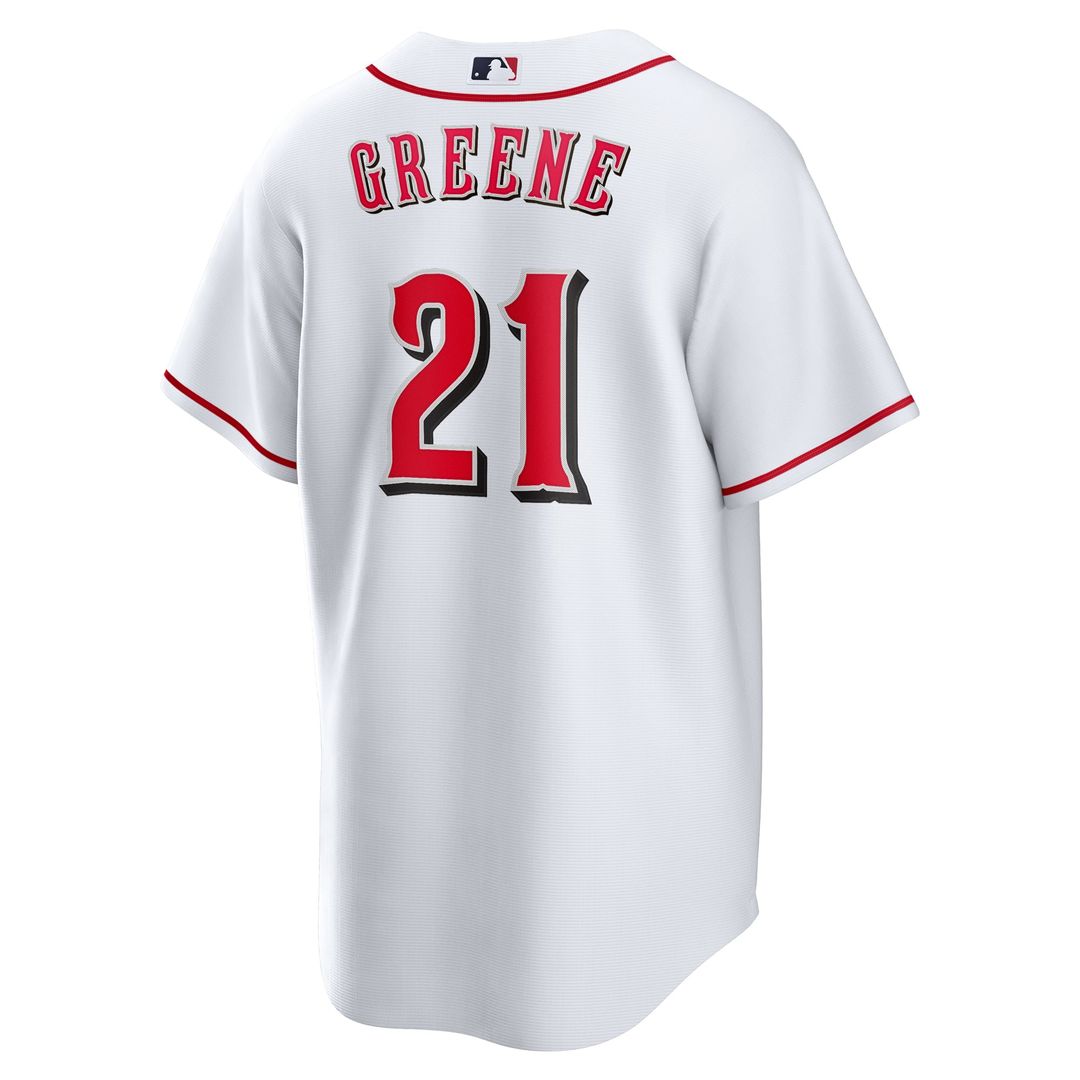 Cincinnati Reds Hunter Greene Home Replica Jersey — White