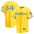 Boston Red Sox David Ortiz Retired Player City Connect Replica Jersey — Gold