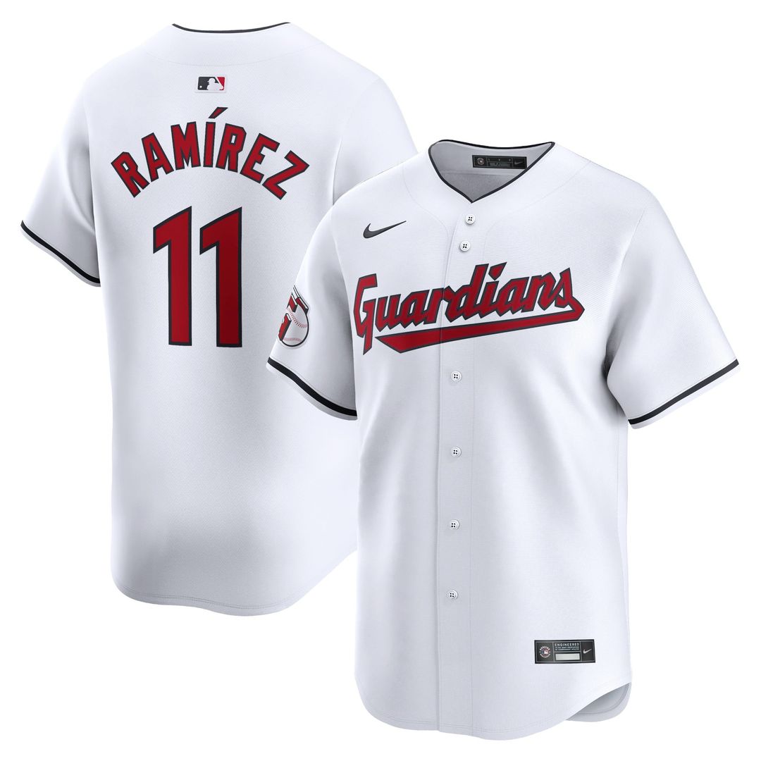 Cleveland Guardians Jose Ramirez Home Limited Jersey — White