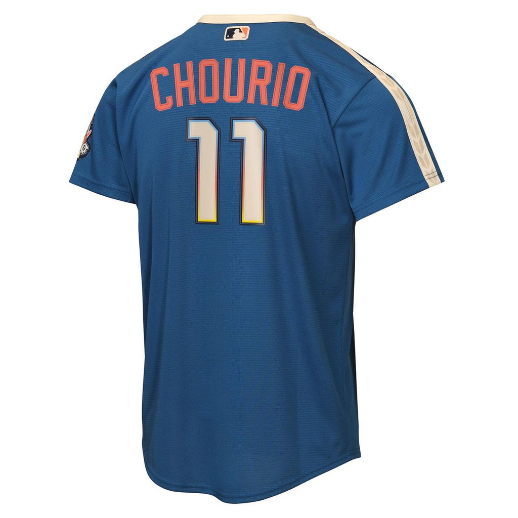 Milwaukee Brewers Jackson Chourio Youth 2026 City Connect Stadium Jersey — Mineral Blue