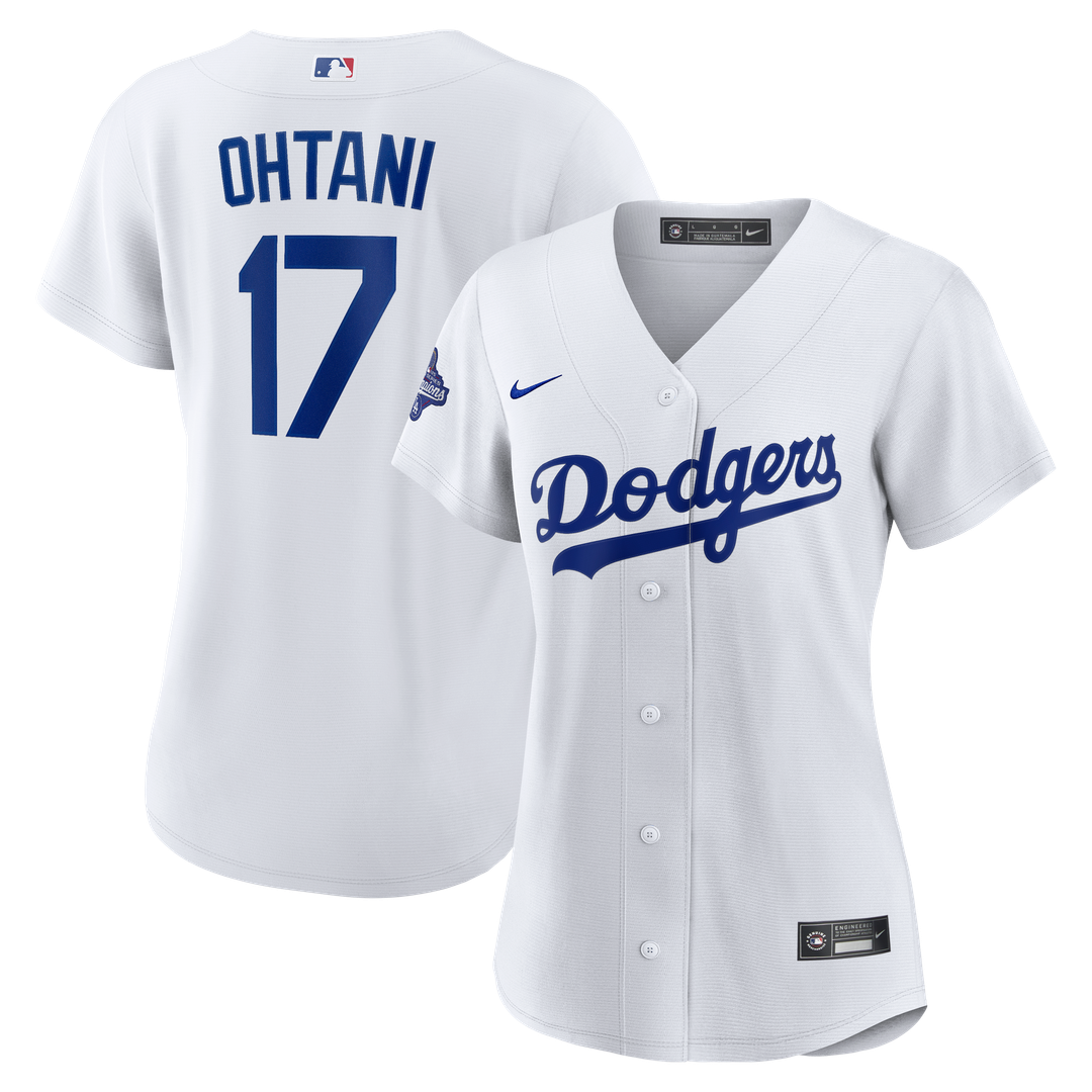Los Angeles Dodgers Shohei Ohtani Women's 2025 World Series Champions Home Replica Jersey — White