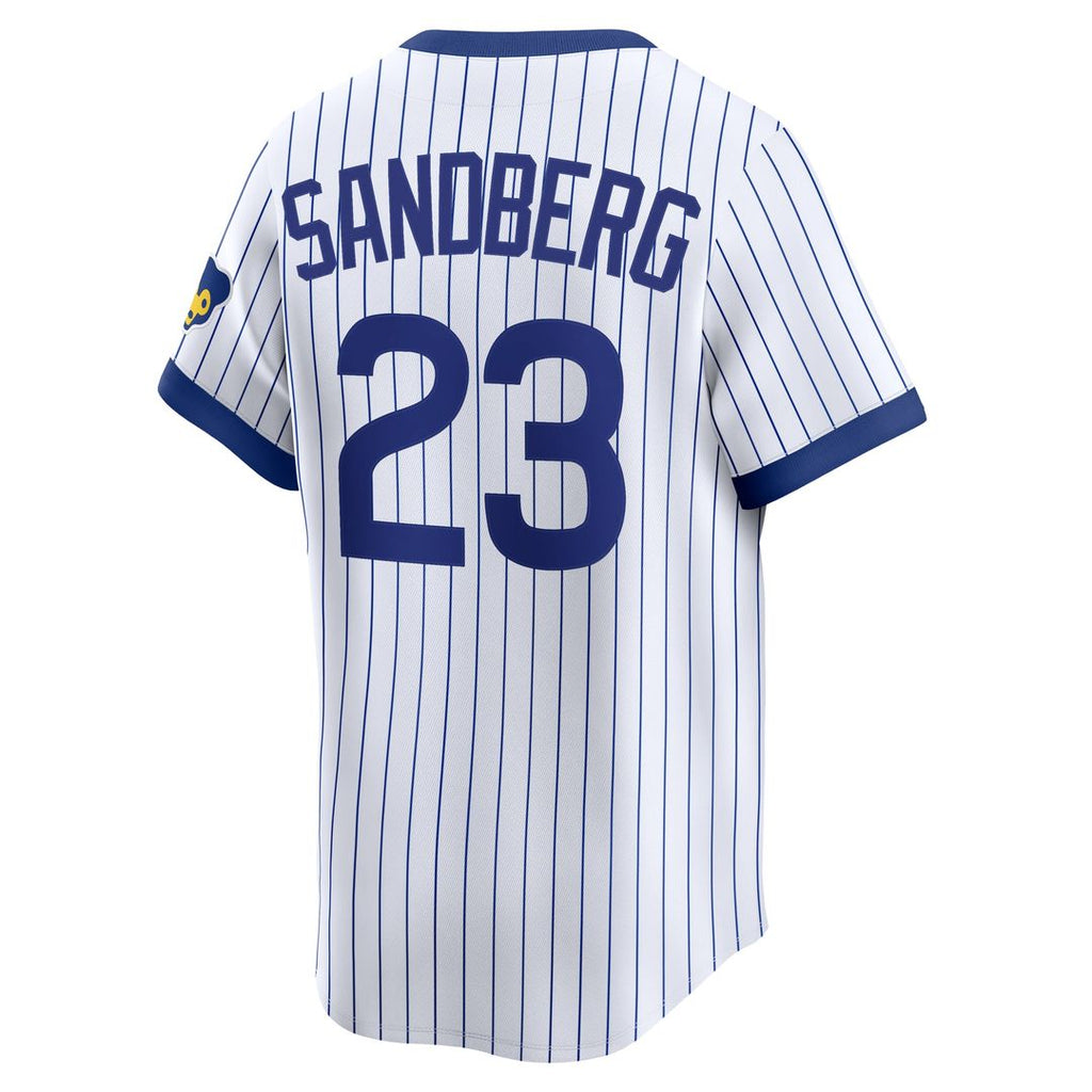 Chicago Cubs Ryne Sandberg Throwback Cooperstown Limited Jersey — White