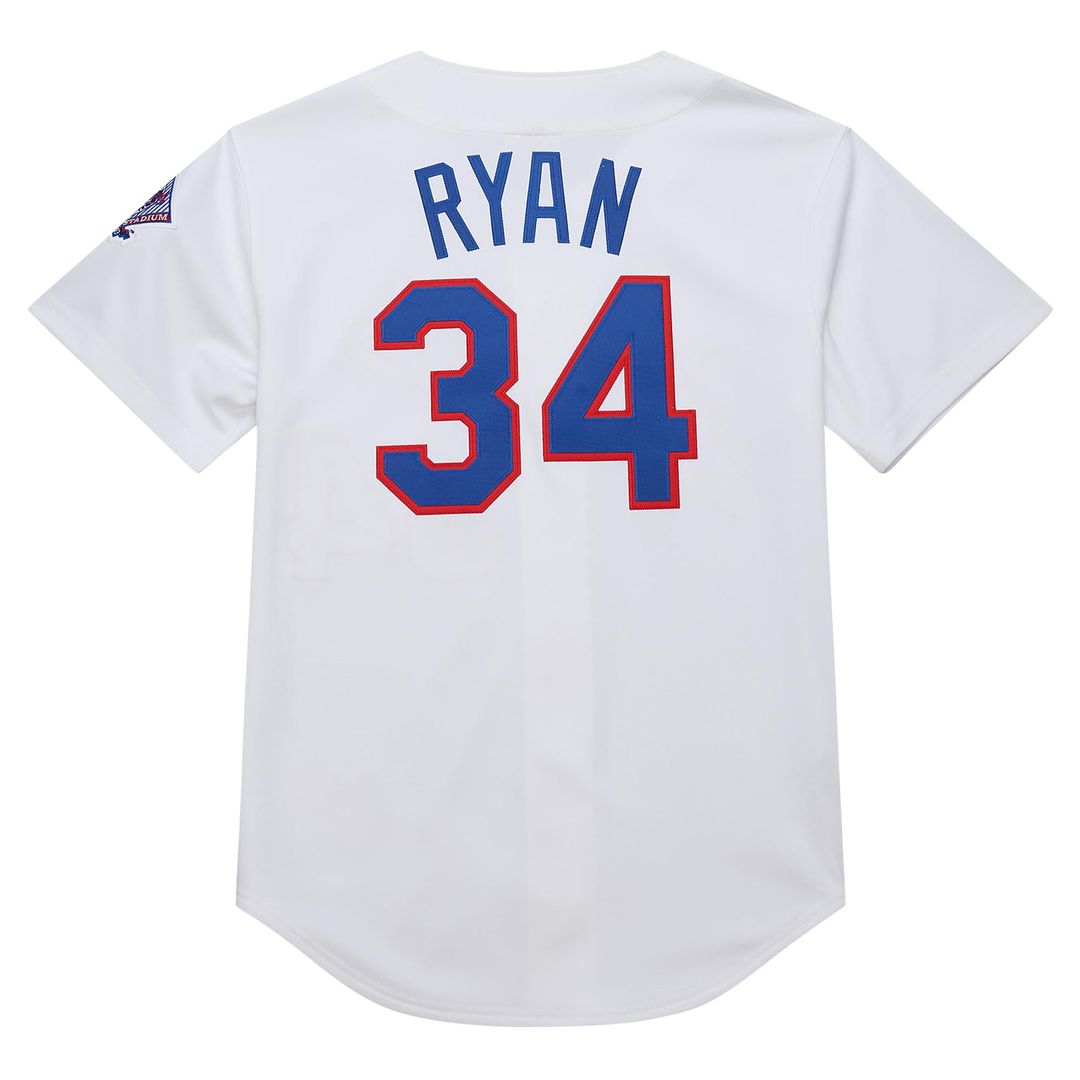 Texas Rangers Nolan Ryan 1993 Cooperstown Authentic Jersey — White