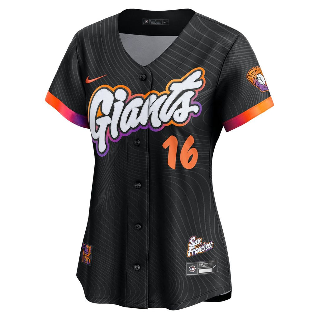 San Francisco Giants Rafael Devers Women's 2025 City Connect Limited Jersey — Black