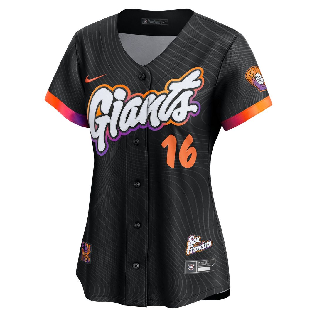 San Francisco Giants Rafael Devers Women's 2025 City Connect Limited Jersey — Black
