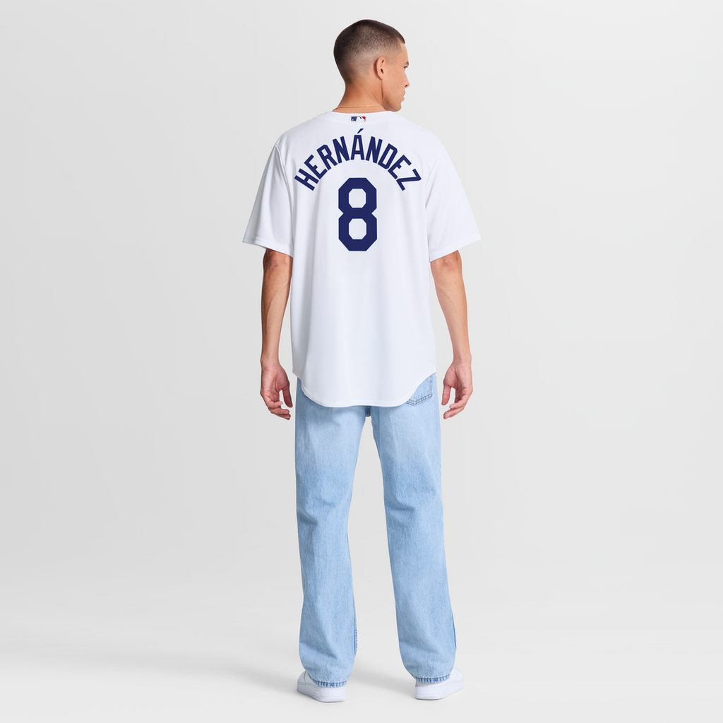 Los Angeles Dodgers Enrique Hernández Home Replica Jersey — White