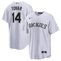 Colorado Rockies Ezequiel Tovar Home Replica Jersey — White