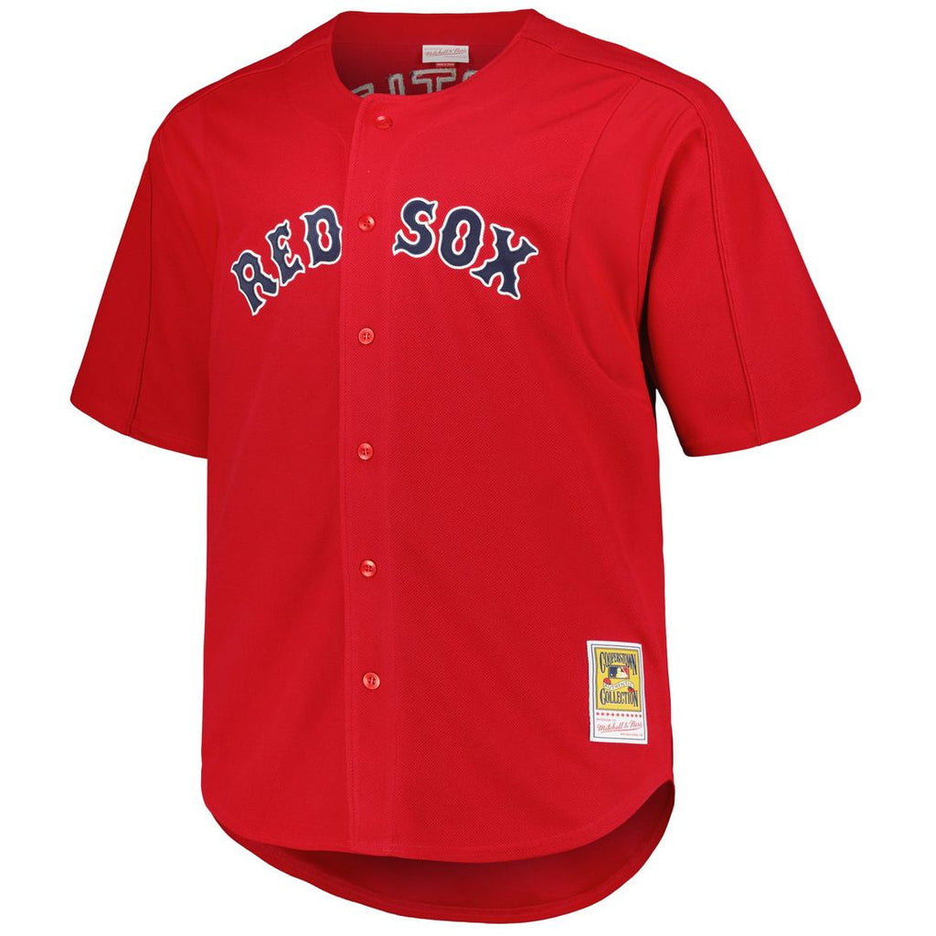 Boston Red Sox David Ortiz Big & Tall Cooperstown Mesh Batting Practice Jersey — Red