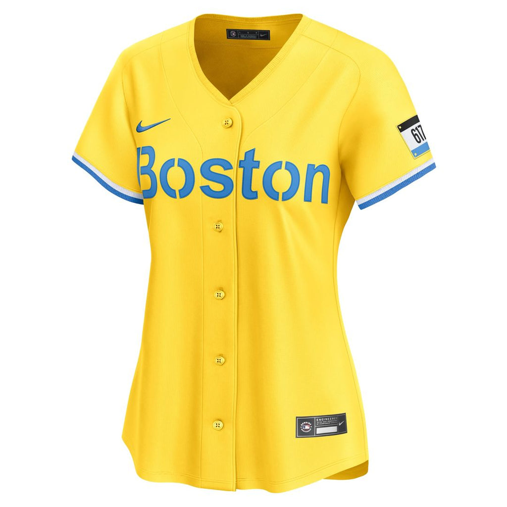 Boston Red Sox David Ortiz Women's City Connect Limited Jersey — Gold