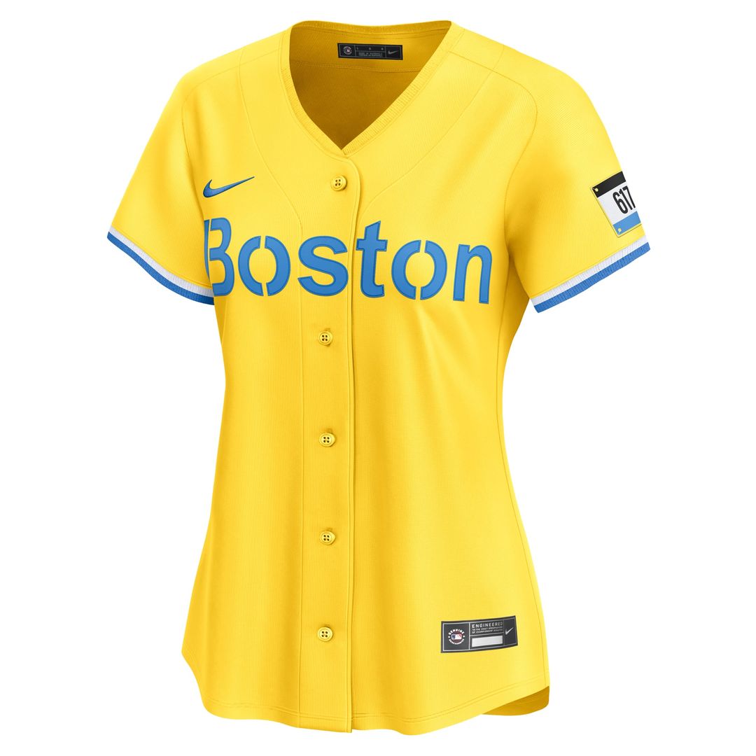 Boston Red Sox David Ortiz Women's City Connect Limited Jersey — Gold