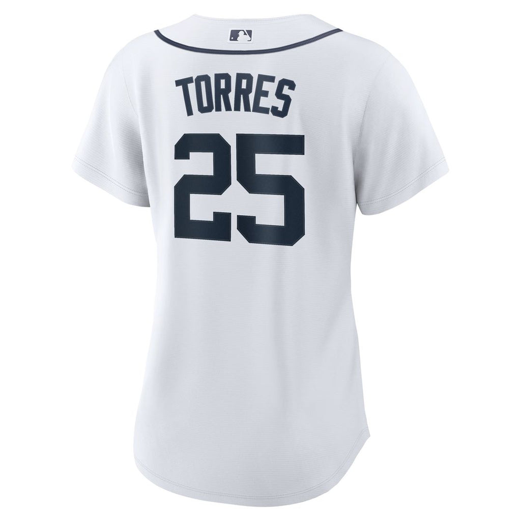 Detroit Tigers Gleyber Torres Women's Home Replica Jersey — White