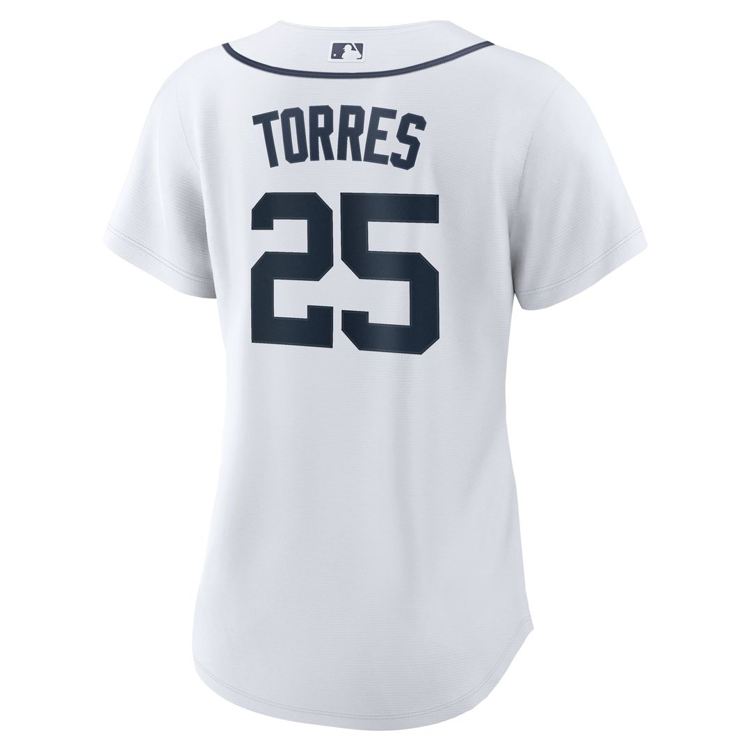 Detroit Tigers Gleyber Torres Women's Home Replica Jersey — White