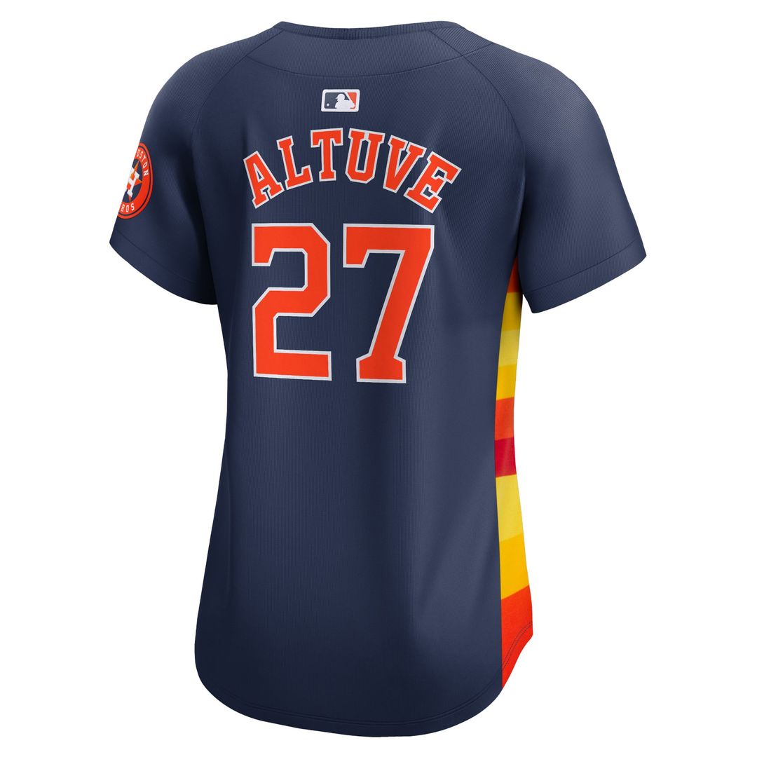 Houston Astros Jose Altuve Women's Alternate Limited Jersey — Navy