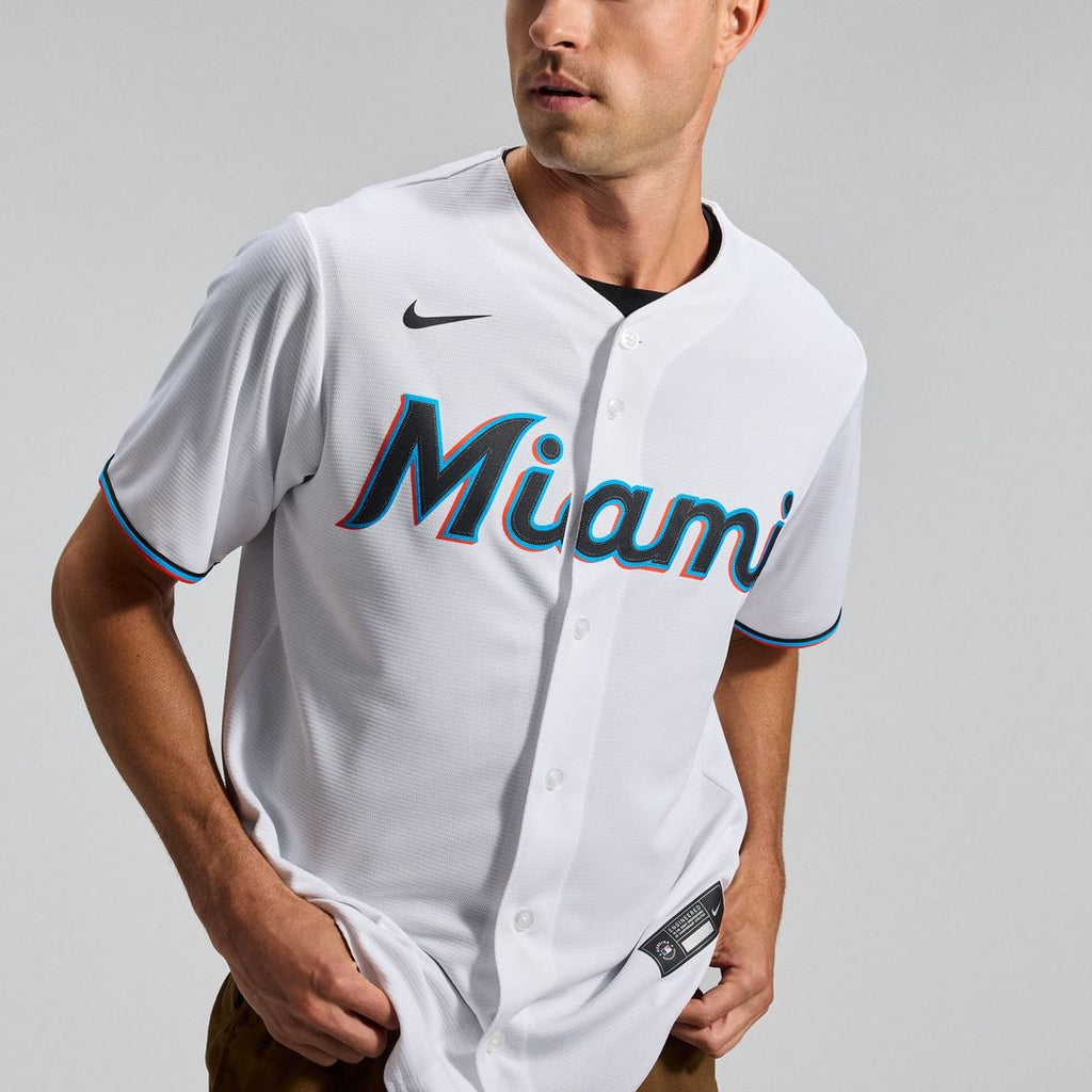 Miami Marlins Home Replica Team Jersey — White