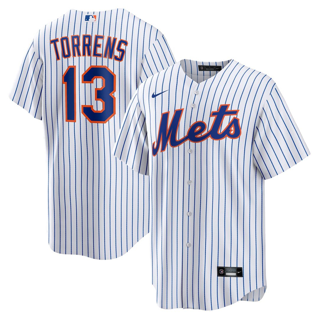 New York Mets Luis Torrens Home Replica Jersey — White