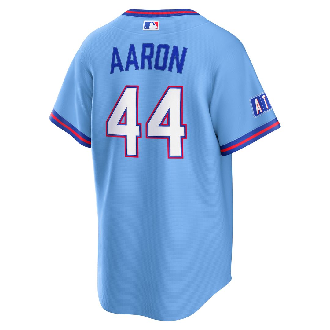Atlanta Braves Hank Aaron 2026 City Connect Stadium Jersey — Powder Blue