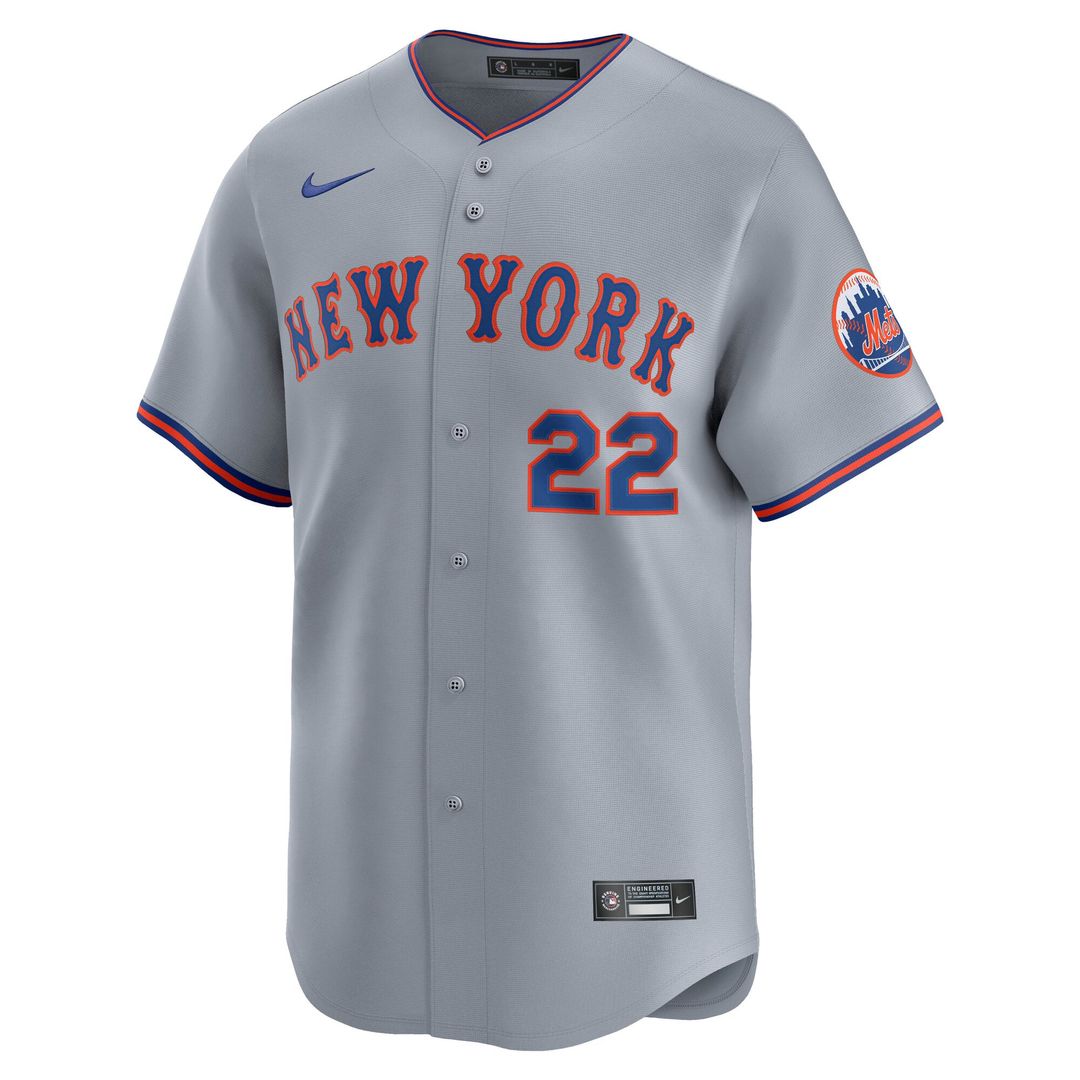 New York Mets Juan Soto Road Limited Jersey — Gray