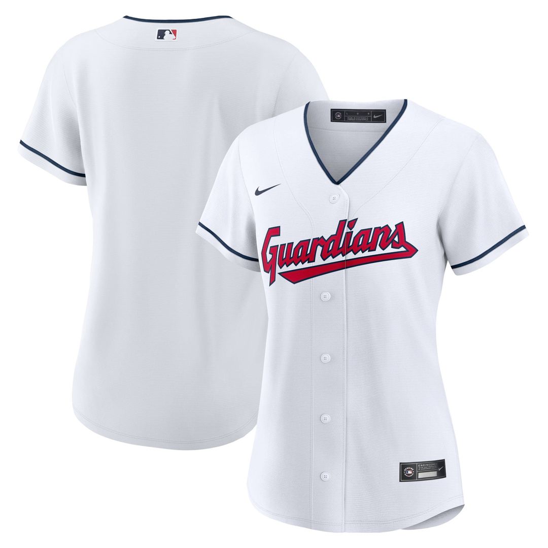 Cleveland Guardians Women's Home Replica Team Jersey — White
