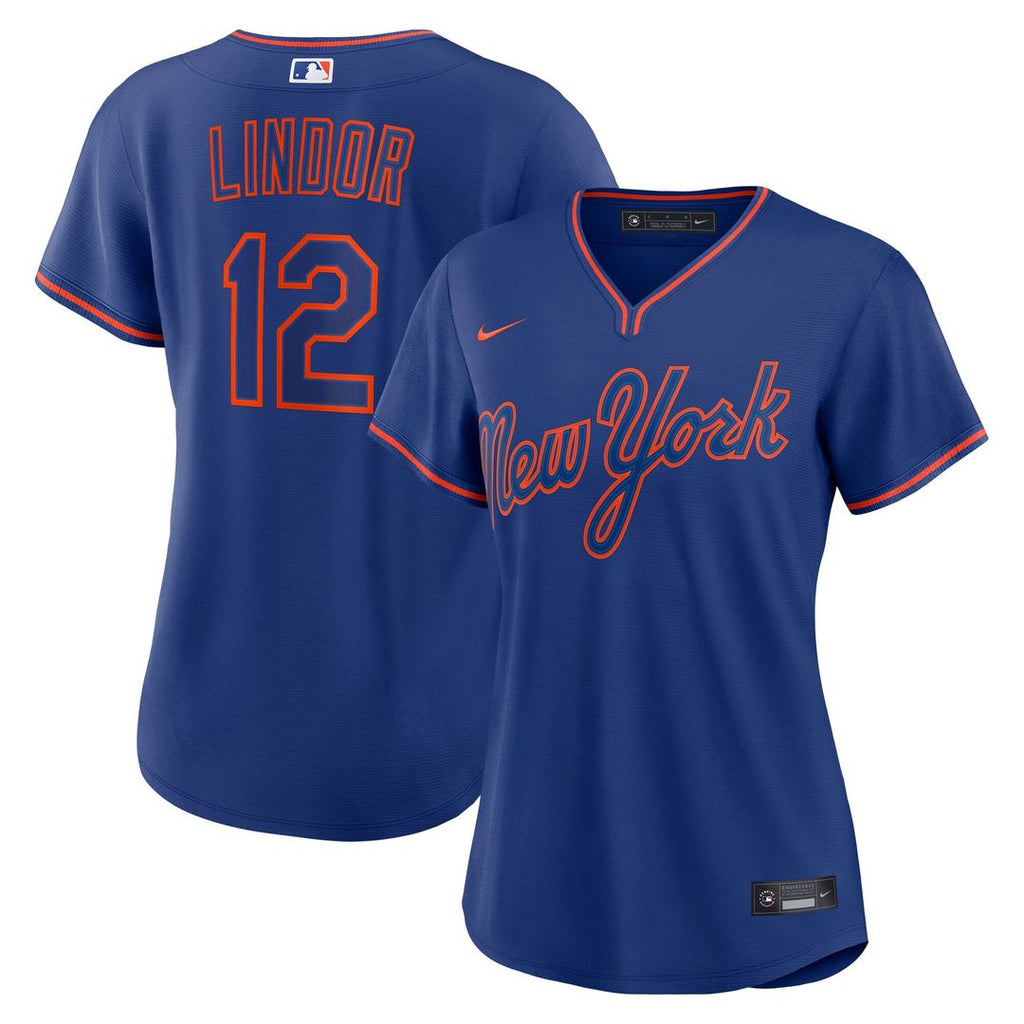New York Mets Francisco Lindor Women's Alternate Replica Jersey — Royal
