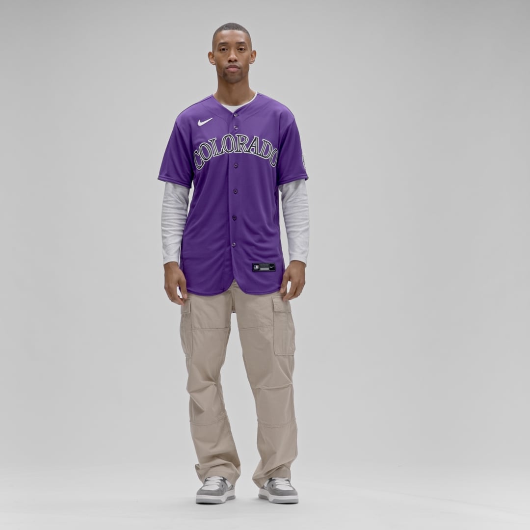 Colorado Rockies Alternate Authentic Jersey — Purple