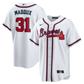 Atlanta Braves Greg Maddux Home Retired Replica Jersey — White