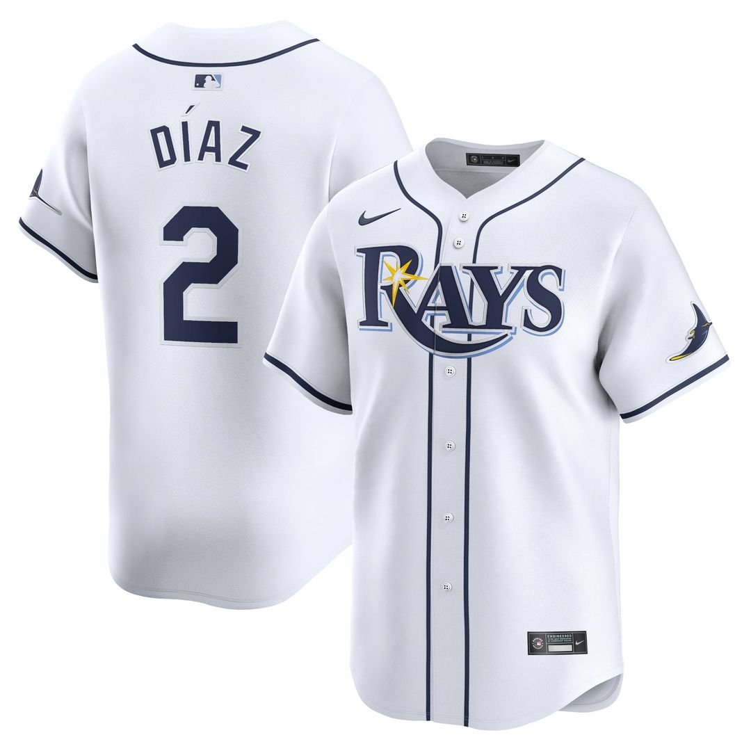 Tampa Bay Rays Yandy Diaz Home Limited Jersey — White
