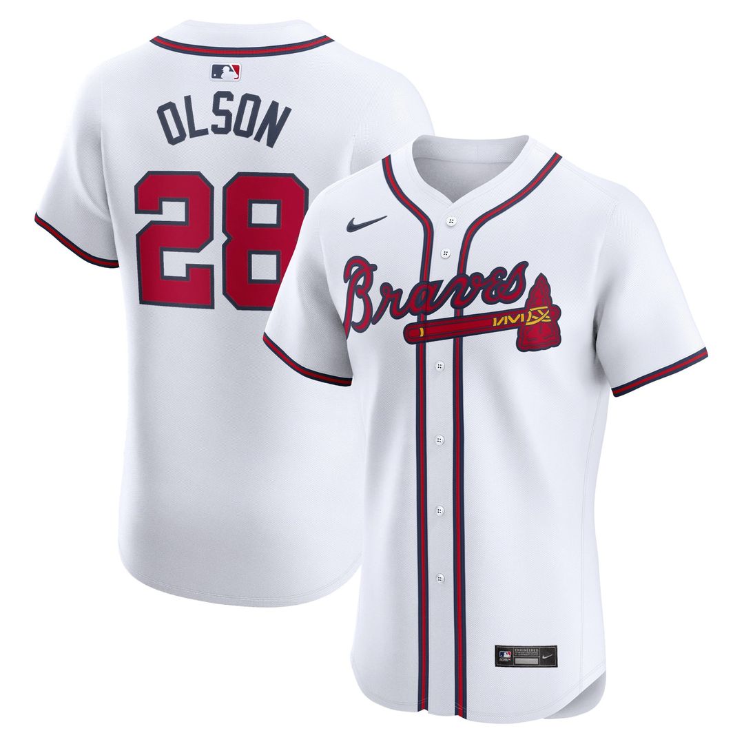 Atlanta Braves Matt Olson Home Elite Jersey — White