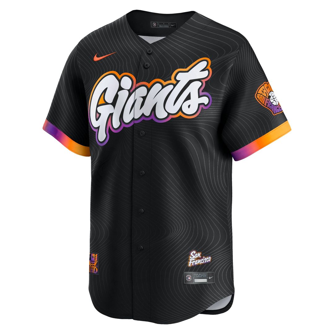 San Francisco Giants 2025 City Connect Limited Jersey — Anthracite