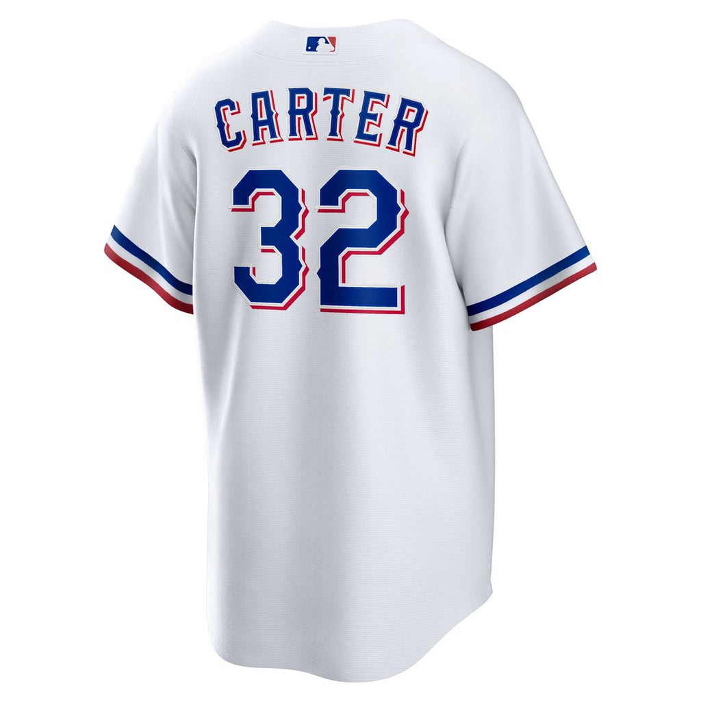 Texas Rangers Evan Carter Home Replica Jersey — White