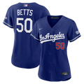 Los Angeles Dodgers Mookie Betts Women's Alternate Stadium Jersey — Royal