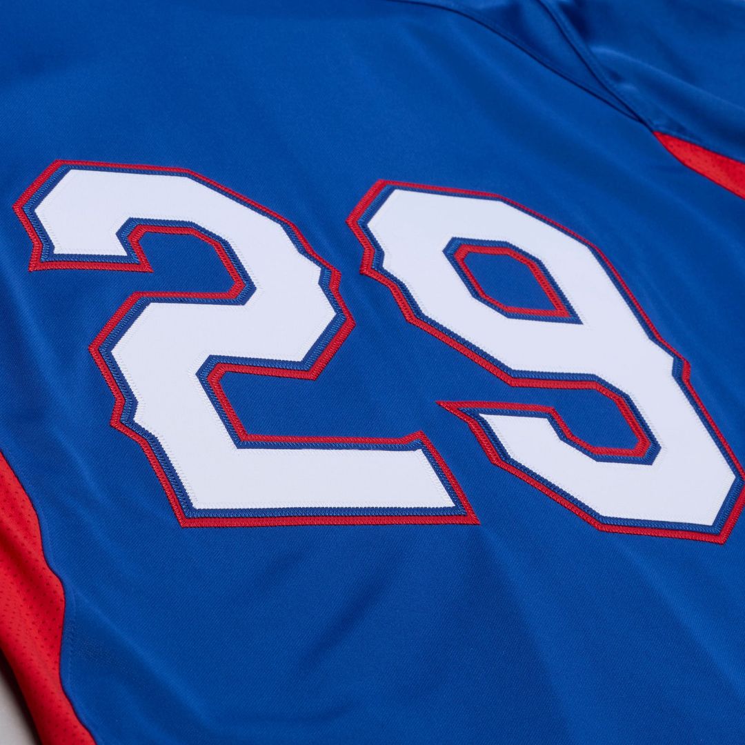 Texas Rangers Adrian Beltre Cooperstown Mesh Batting Practice Button-Up Jersey — Royal