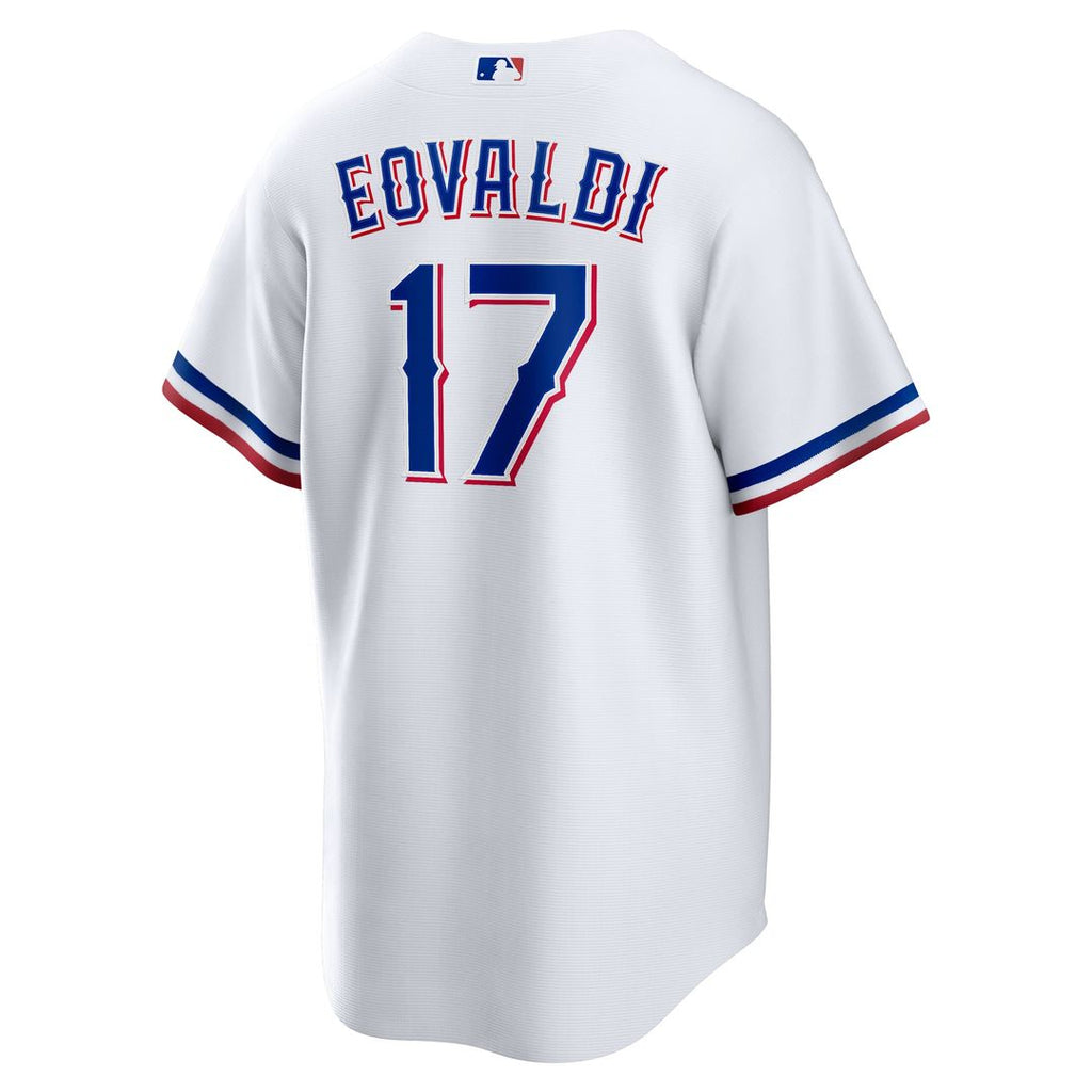 Texas Rangers Nathan Eovaldi Home Replica Jersey — White