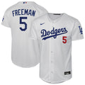 Los Angeles Dodgers Freddie Freeman Youth Home Stadium Jersey — White