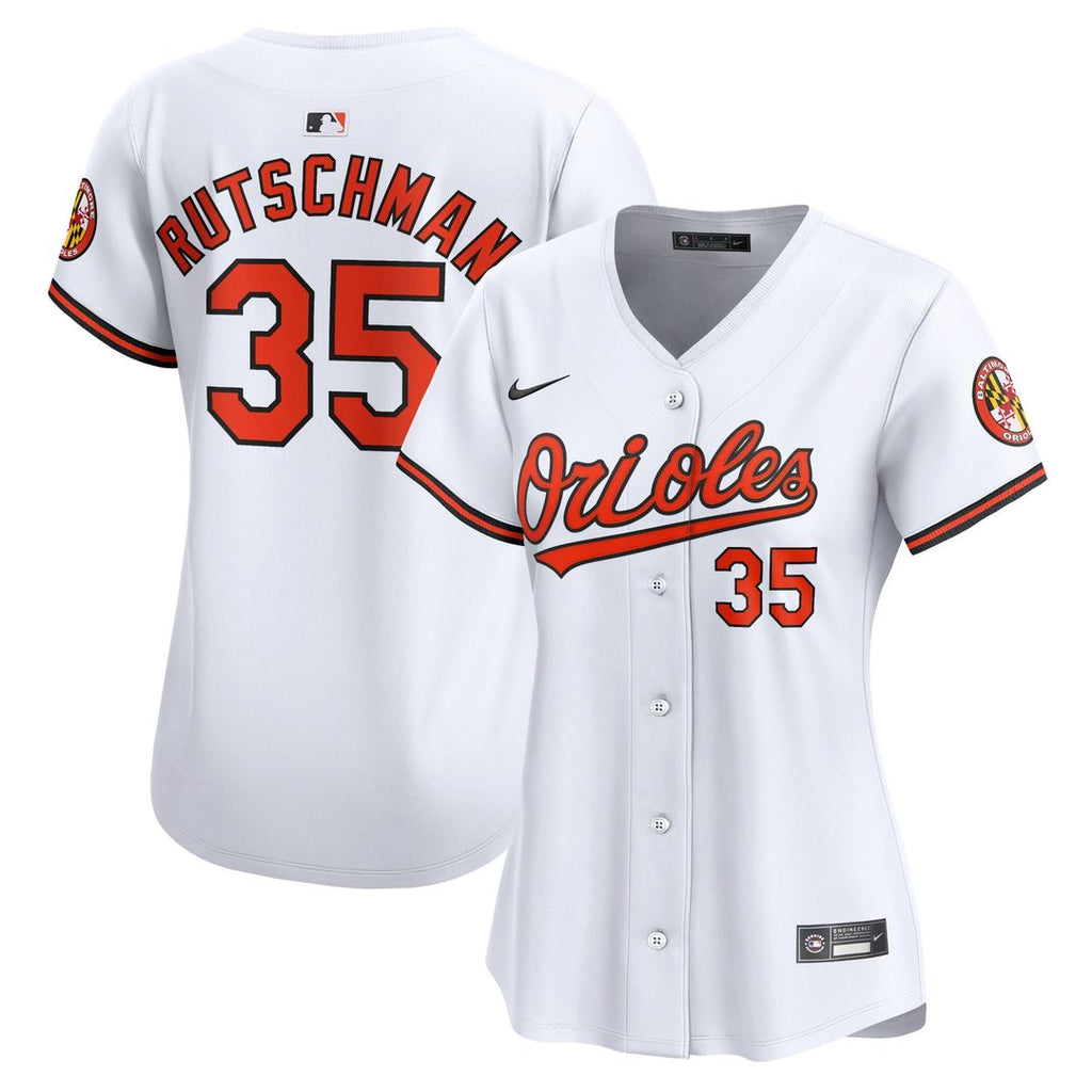Baltimore Orioles Adley Rutschman Women's Home Limited Jersey — White