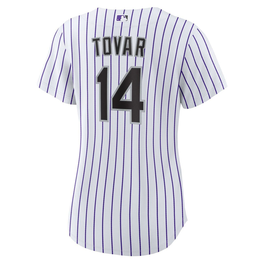 Colorado Rockies Ezequiel Tovar Women's Home Replica Jersey — White