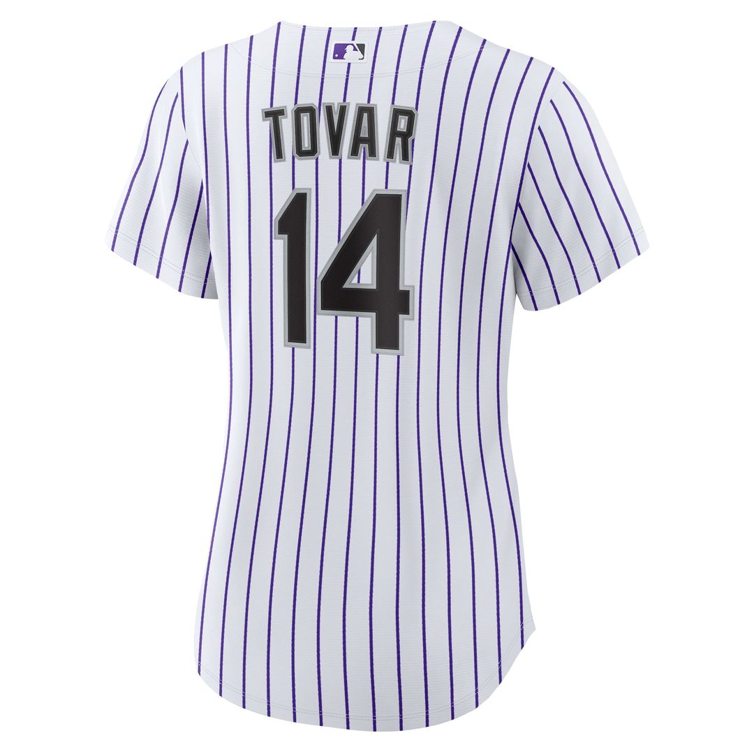 Colorado Rockies Ezequiel Tovar Women's Home Replica Jersey — White