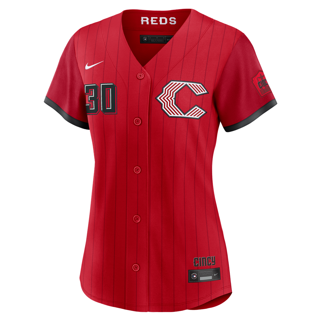 Cincinnati Reds Ken Griffey Jr. Women's 2026 City Connect Stadium Jersey — Red