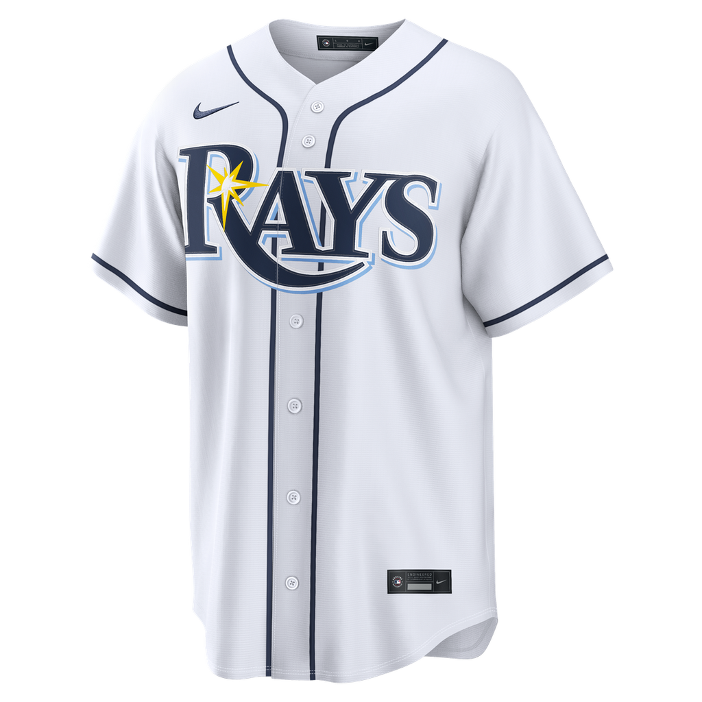 Tampa Bay Rays Junior Caminero Home Replica Jersey — White