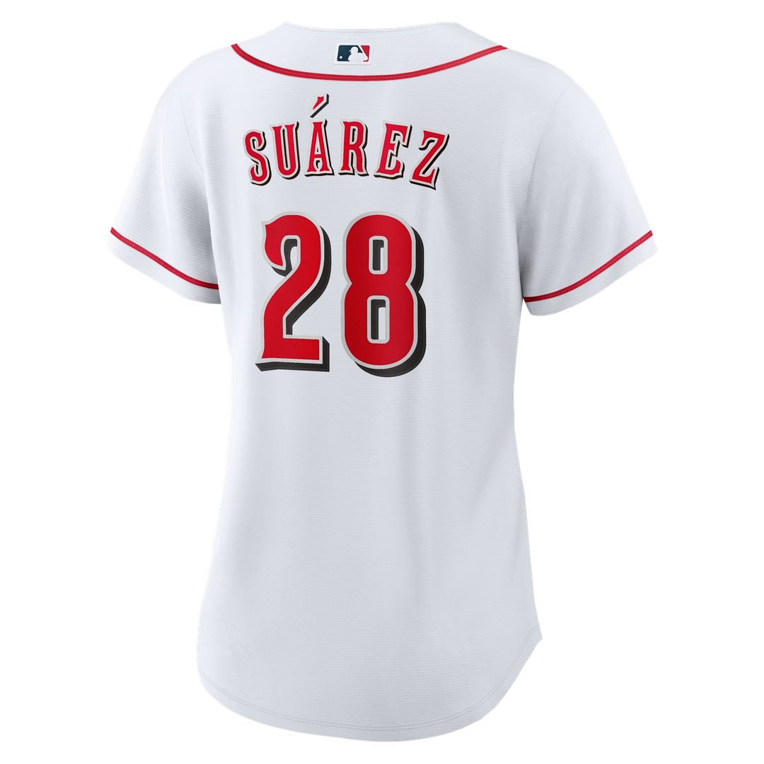 Cincinnati Reds Eugenio Suárez Women's Home Replica Jersey — White