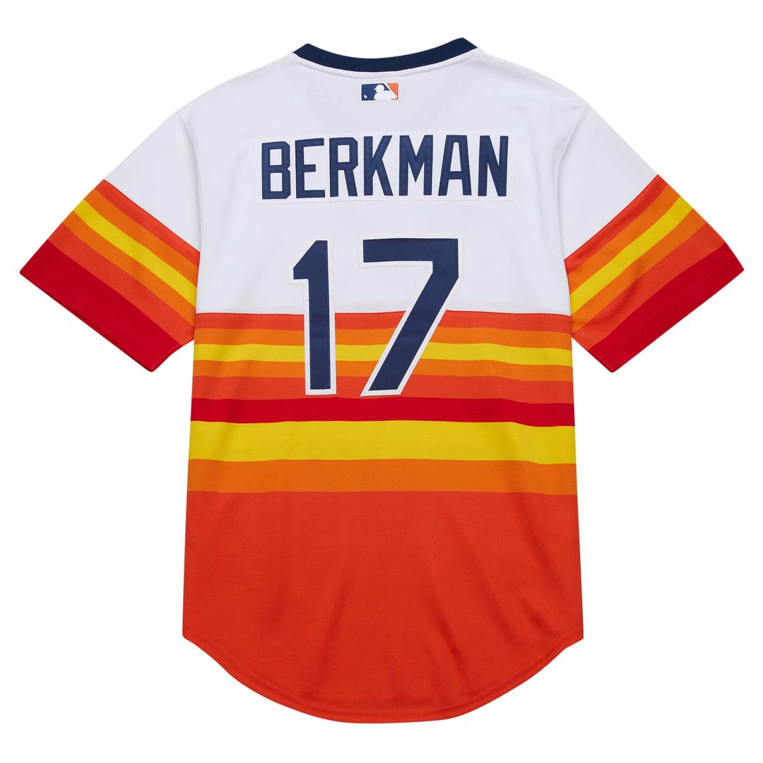 Houston Astros Lance Berkman 2004 Cooperstown Authentic Throwback Jersey — White